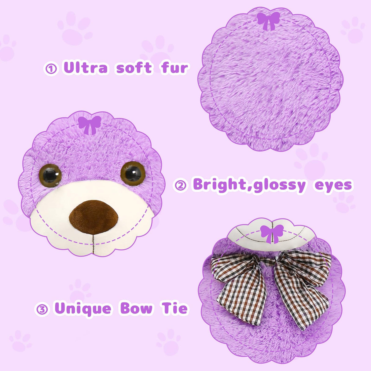 MaoGoLan Big Purple Human Size Teddy Bear 4 Feet 47 inch Huge Lavender Teddy Extra Large Lilac Bears for Girlfriend Wife