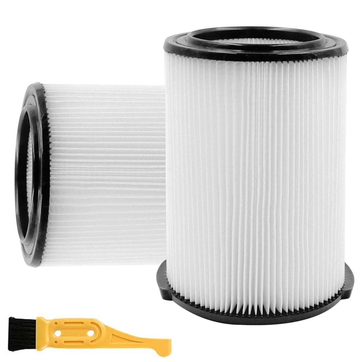 2-Pack VF4000 Replacement Filter for Ridgid 72947 Standard Wet dry Vac 5 to 20 Gallon 6-9 Gal Husky Vacuum Compatible WD5500 WD0671 RV2400A RV2600B Vac