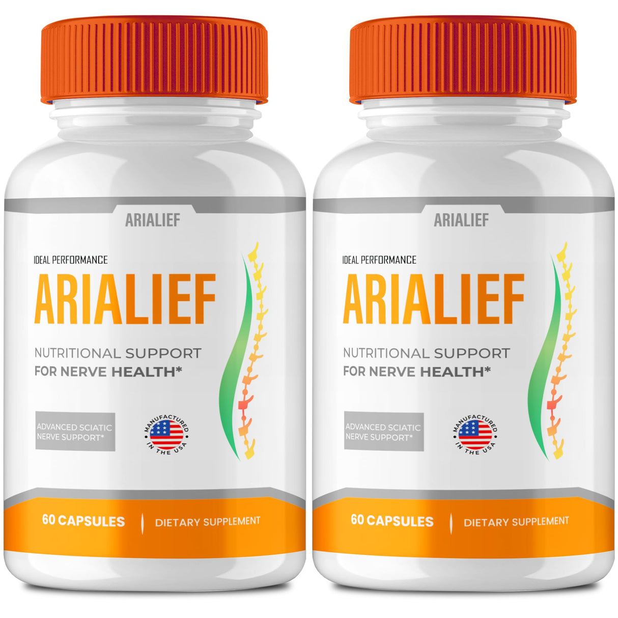 Arialief Capsules for Neuropathy, Arialief for Neuropathy, Arialief primepalm for Neuropathy & Sciatica, Arialief Primepalm Supplement Pills, Arialief Vitamin Reviews (2 Pack)