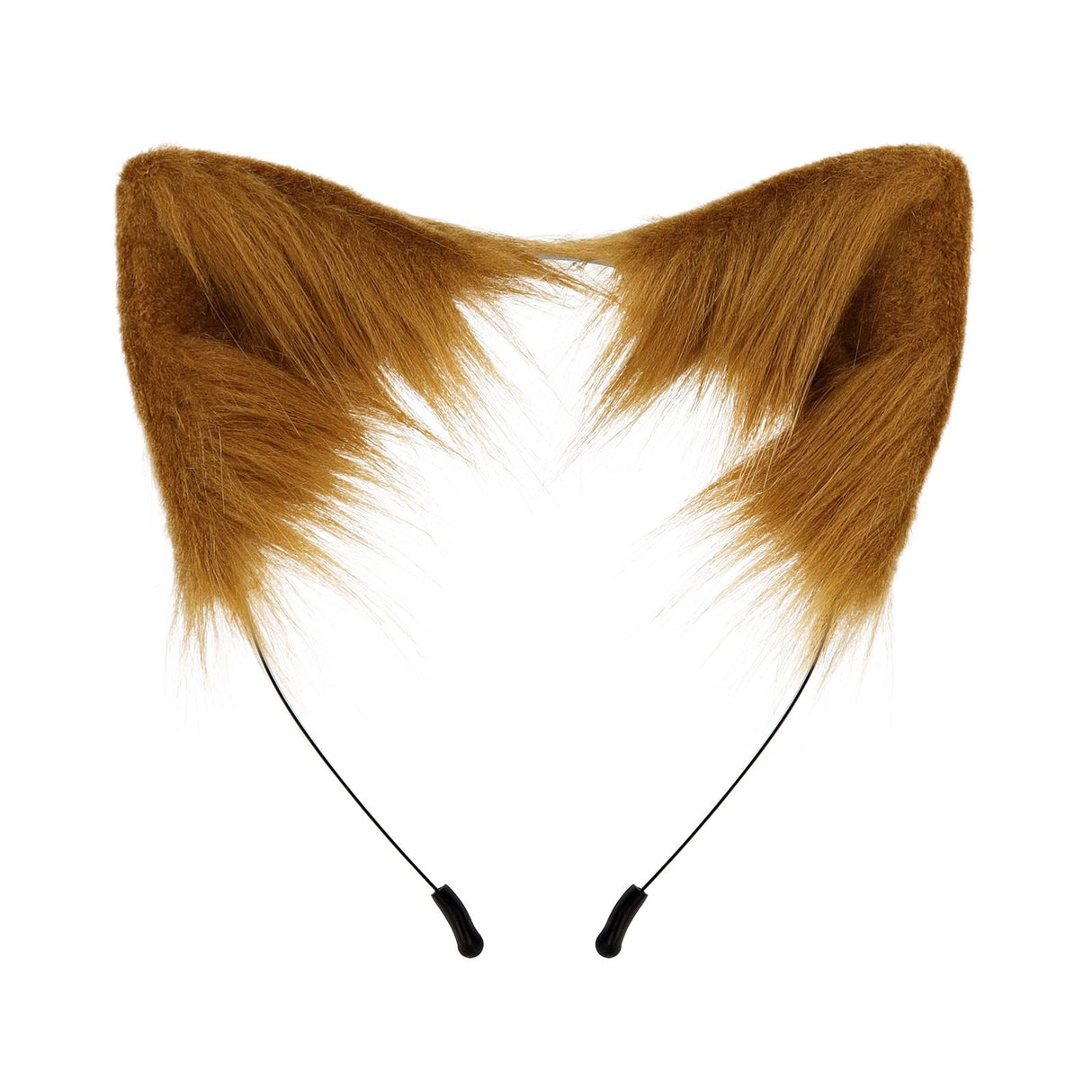 SMILETERNITY Handmade Fox Wolf Cat Ears Headwear Costume Accessories for Halloween Christmas Party (E02brown)