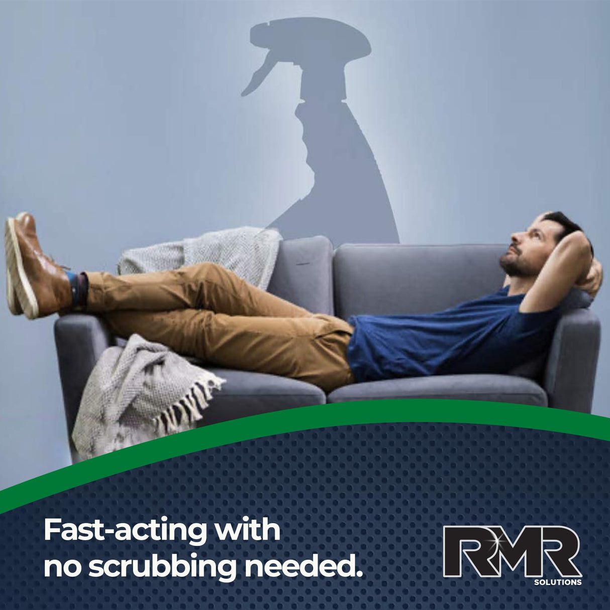 RMR-86 Instant Mold and Mildew Stain Remover Spray - Scrub Free Formula, 4 Pack - 1 Gallon