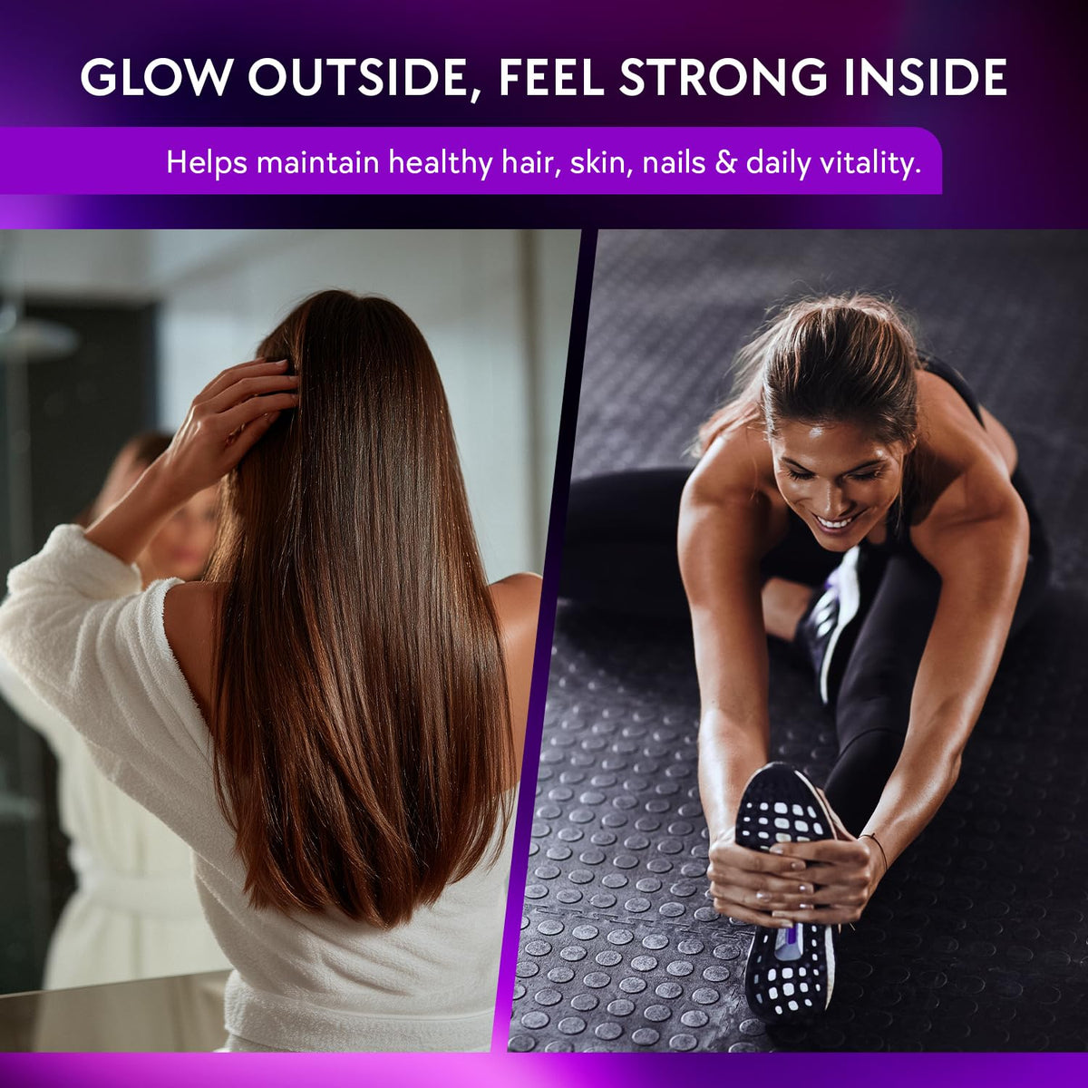 Biotin Gummies 10000mcg - Collagen Keratin - Hair Skin and Nails - Vitamins