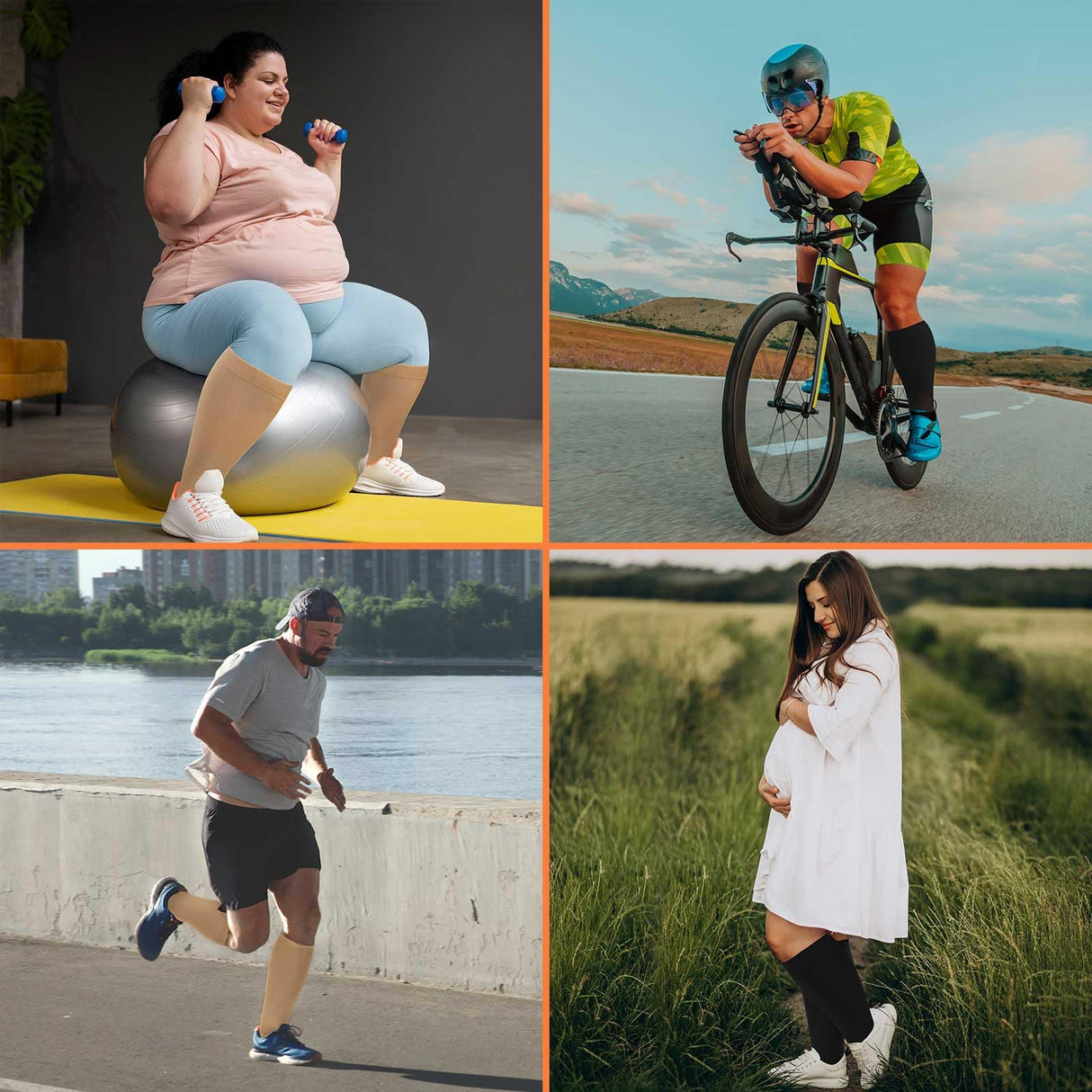 Wide Calf Compression Socks: Plus Size Compression Stockings for Men Women - Extra Large 20-30 mmHg Compression Hose Support for Travel Nurses Running Pregnancy 3 Pairs 4XL Black