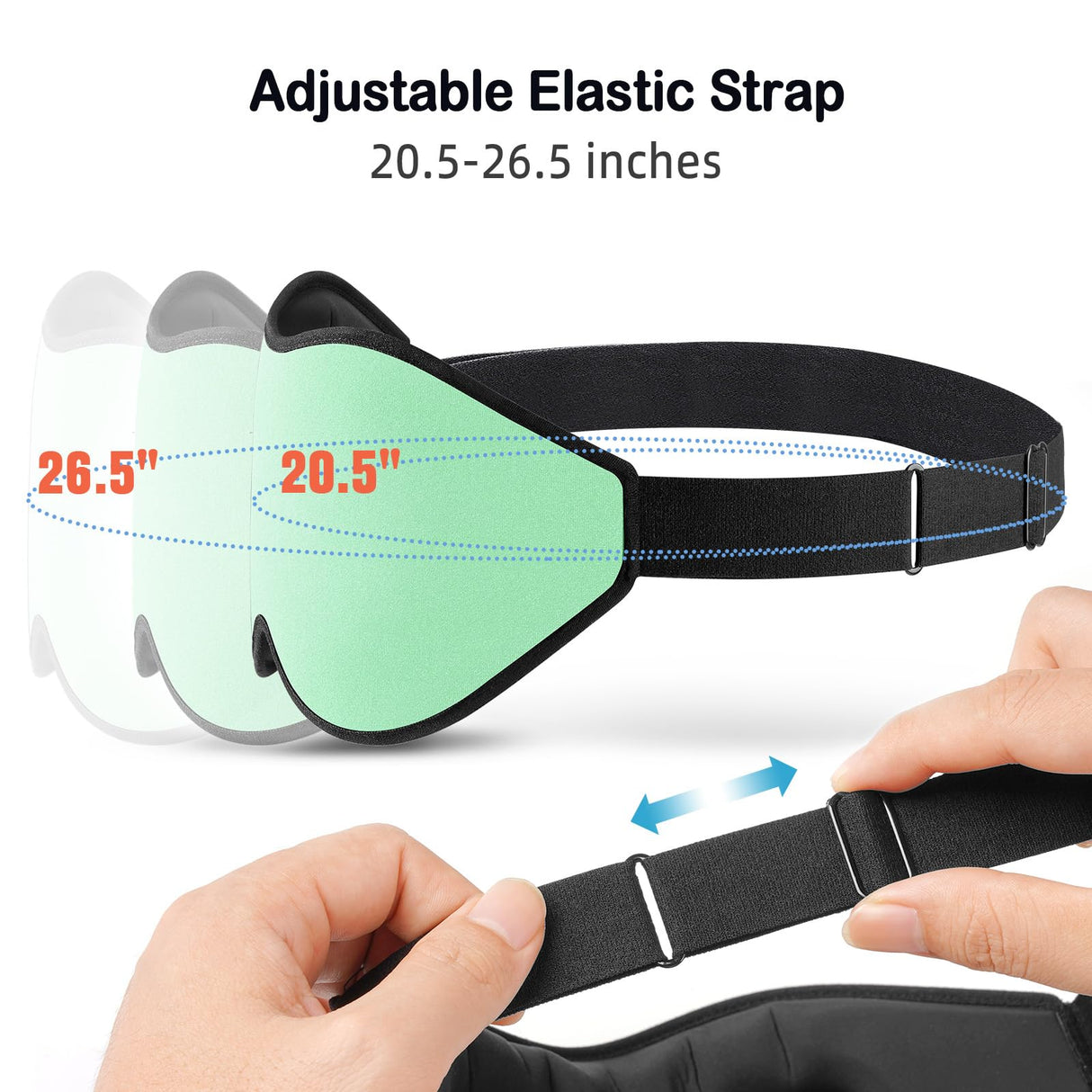 LitBear Sleep Mask for Side Sleeper Women Men, Eye Mask for Sleeping Light Blocking, 3D Contoured Cup Sleeping Mask, Soft Breathable Sleep Eye Mask with Adjustable Strap for Flight, Mint Green