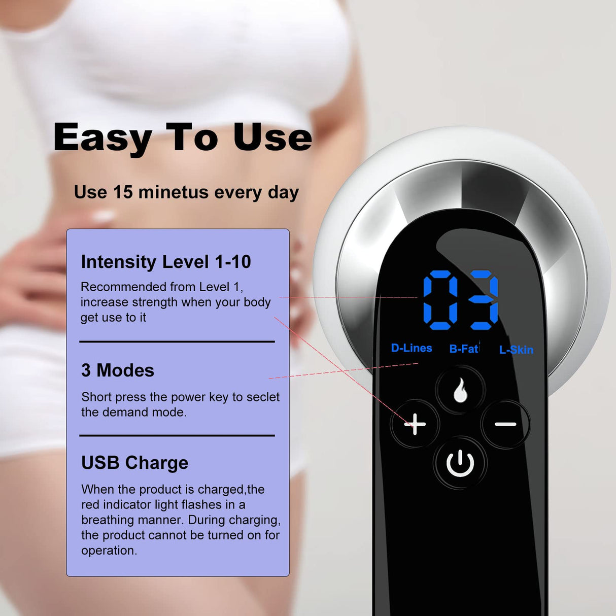 CXGRISE Body Shaping Machine Belly Arm Cellulite Stretch Mark Massager Tightening Device for Leg Ideal Gift for Mom…