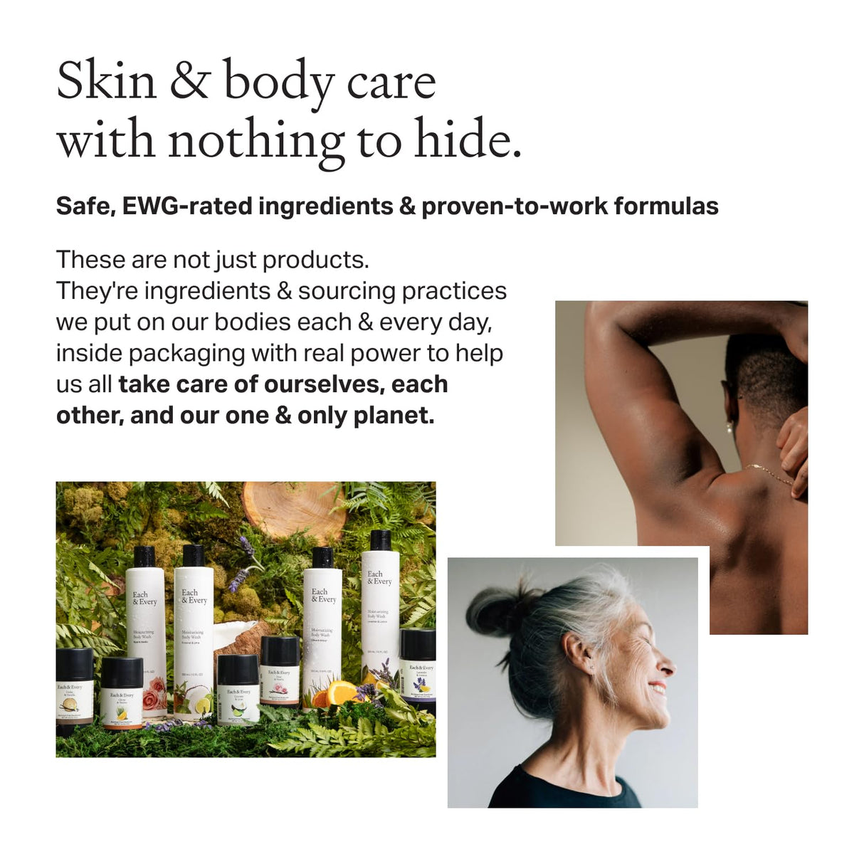 Each & Every All Natural Deodorant for Women & Men - Sensitive Skin, Plant-Based, Baking Soda & Aluminum-Free Deodorant - Long Lasting 24 Hr Odor Control - Cedar & Vanilla Travel Size (3 Pack, 2.5oz)