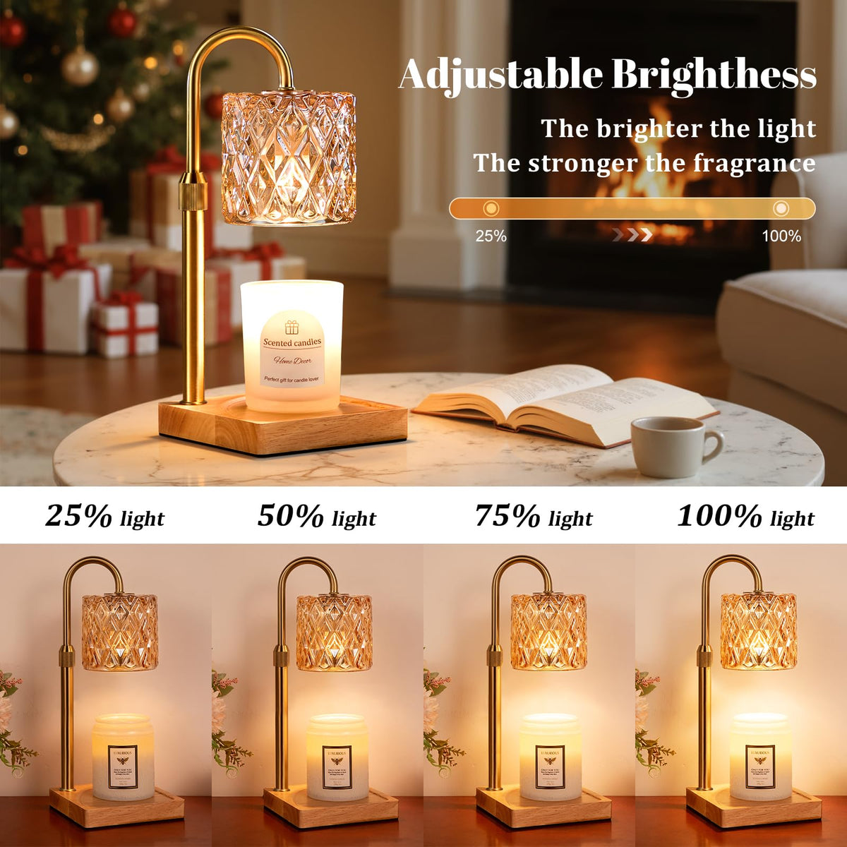 Candle Warmer Lamp with Timer,Wax Melt Warmer Birthday Gifts for Women