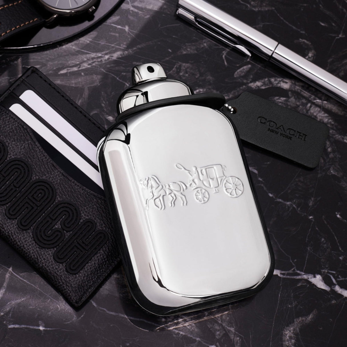 Coach Platinum Eau de Parfum - Long Lasting Fragrance with notes of Pineapple, Clary Sage & Vanilla Leather - Woody & Spicy - 2.0 fl. oz.