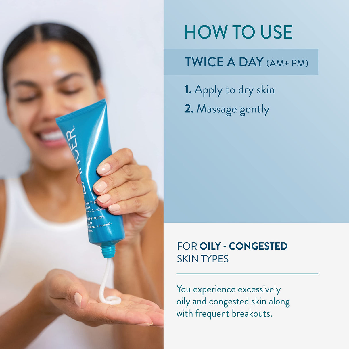 Lancer Skincare The Method: Polish Facial Exfoliator, Daily Exfoliating Face Wash with Natural Minerals, Oily Congested Skin, 4.2 Fluid Ounces