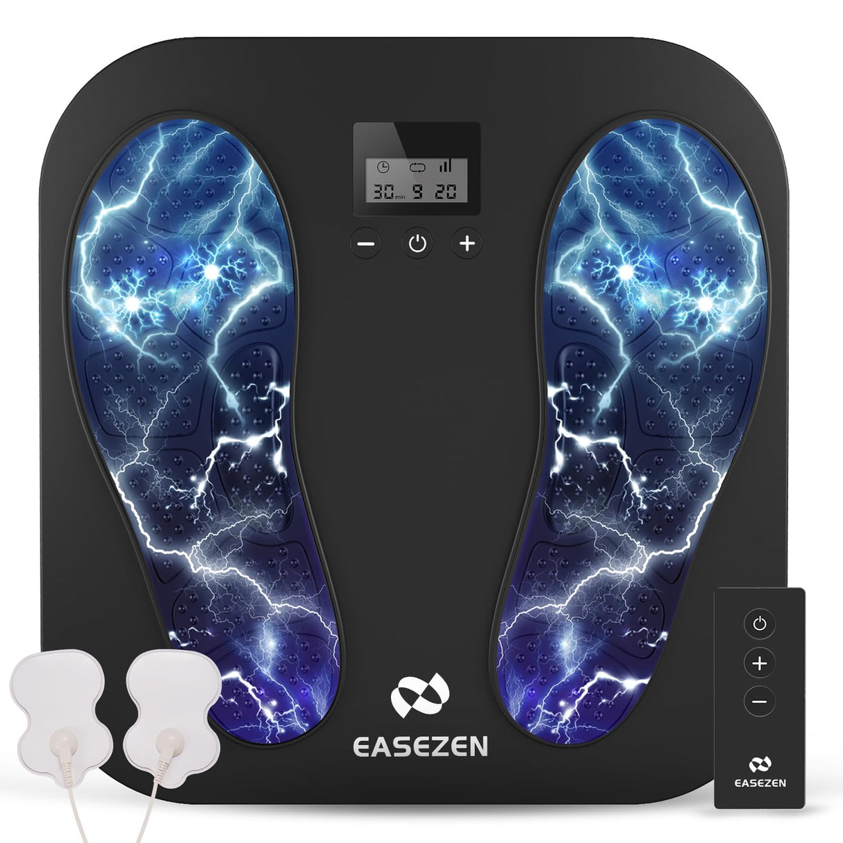 Foot Massager for Neuropathy, Rechargeable TENS EMS Foot Stimulator with 10 Modes 20 Intensities, Feet Circulation Stimulator for Neuropathy, Plantar Fasciitis, Gifts for Mom Dad, FSA HSA Eligible