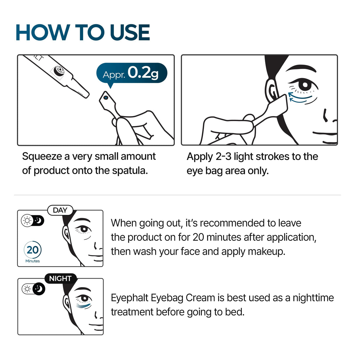 Dr.Melaxin Eyephalt Eyebag Cream for Puffiness, Dark Circles & Fine Lines, Wrinkle, EGF Anti-Aging Under Eye Moisturizer with Niacinamide&Ceramide 0.33 fl.oz.
