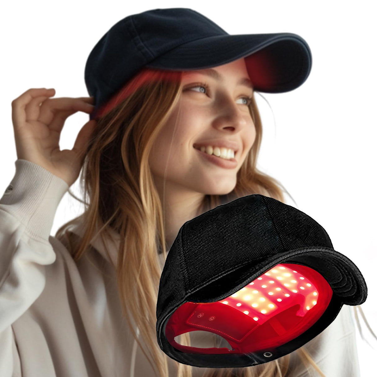 Laser Hair Growth Cap, Red Light Therapy for Hair Regrowth, Laser Therapy Cap for Hair Loss, Hair Loss Treatments Hat for Men & Women