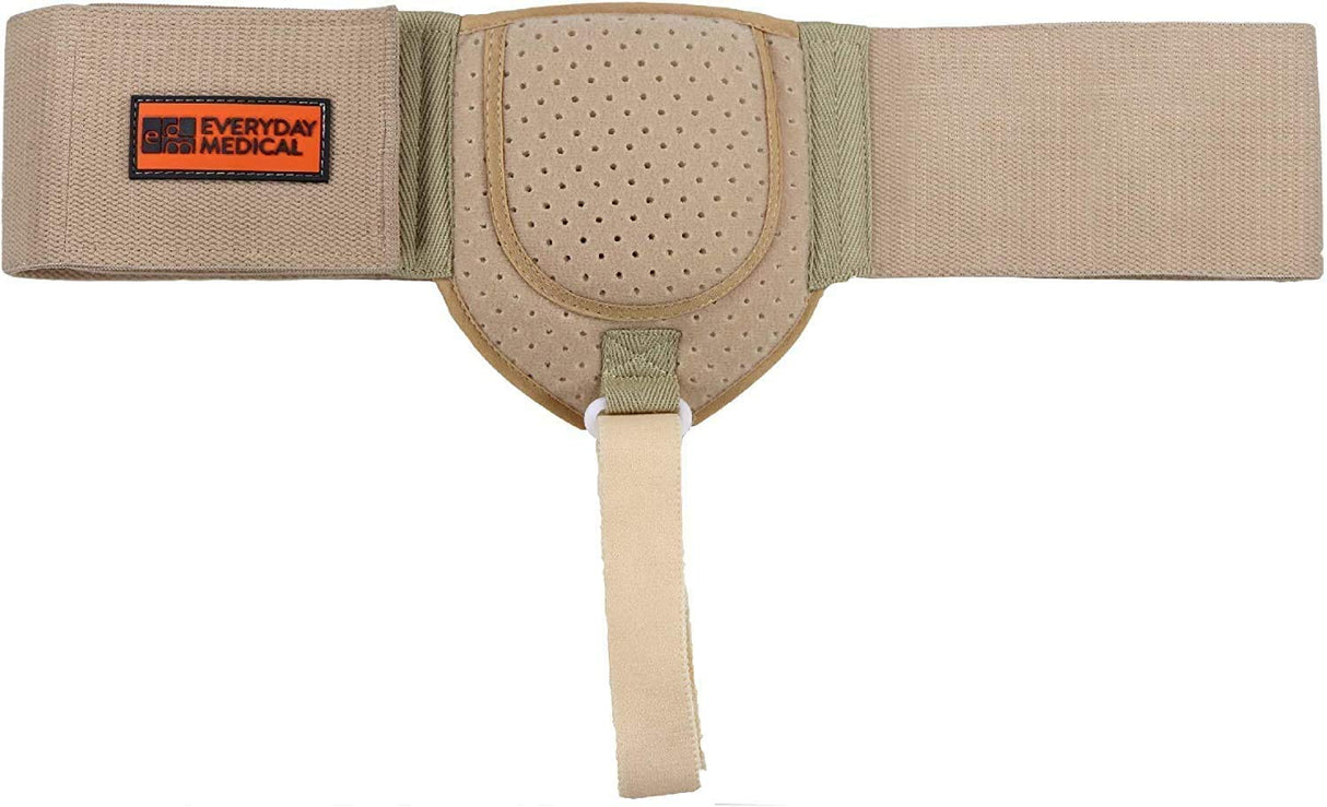 Everyday Medical Hernia Guard I Inguinal Hernia Belt For Men I Left or Right Side, Post Surgery Men’s Inguinal Hernia Support Truss, Groin Hernias I Adjustable Waist Strap I LARGE/XLARGE