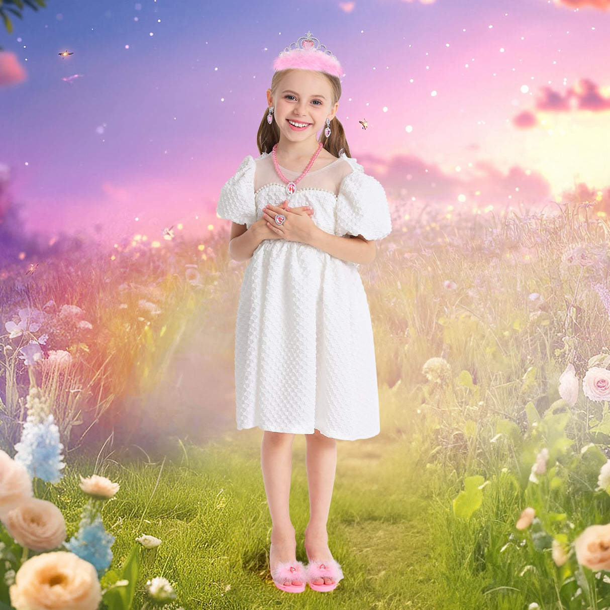 Mastom Princess Role Play Dress Up Shoes Set for Girls
