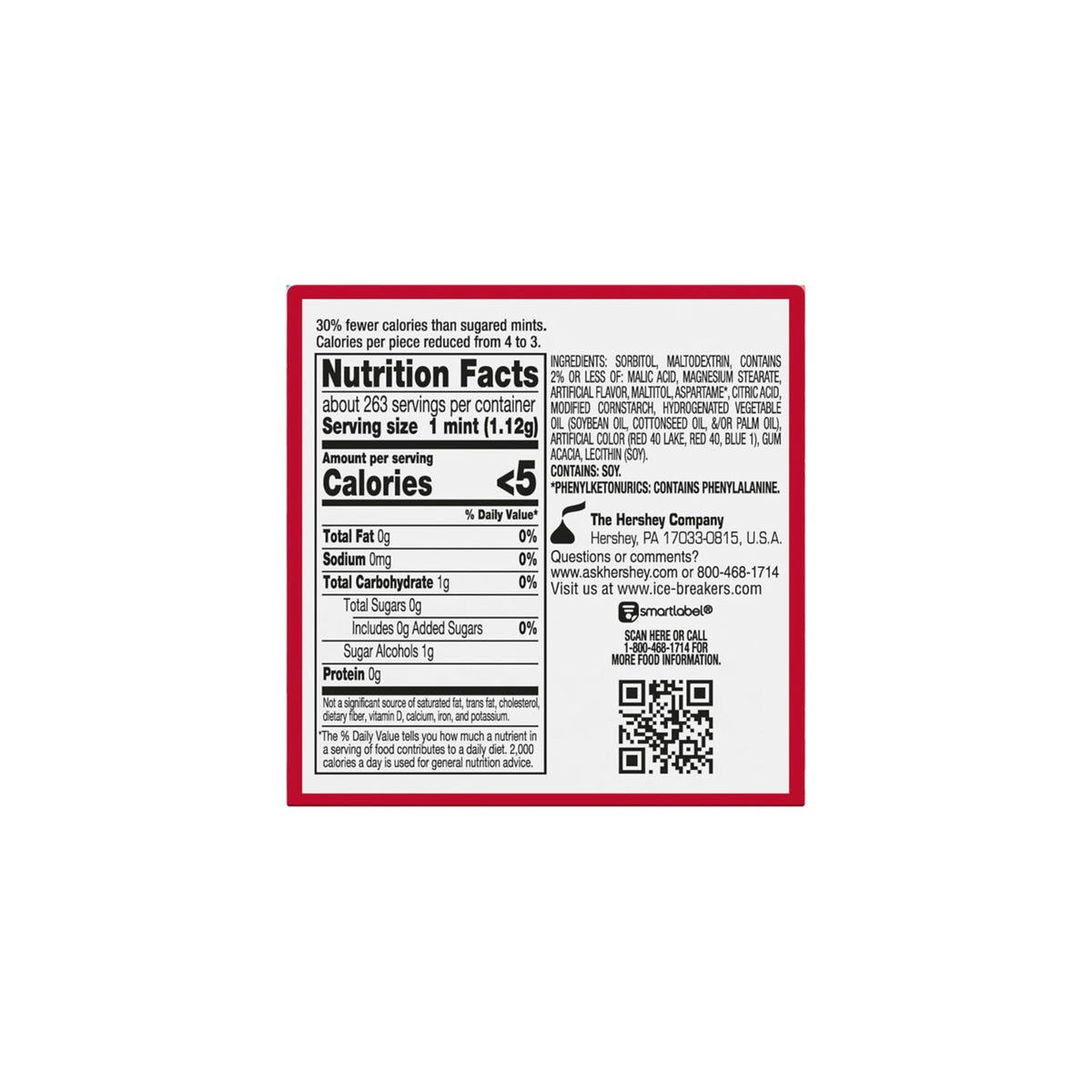 ICE BREAKERS Duo Cool Strawberry Sugar-Free Mints Tins, 1.3 oz, 8 ct
