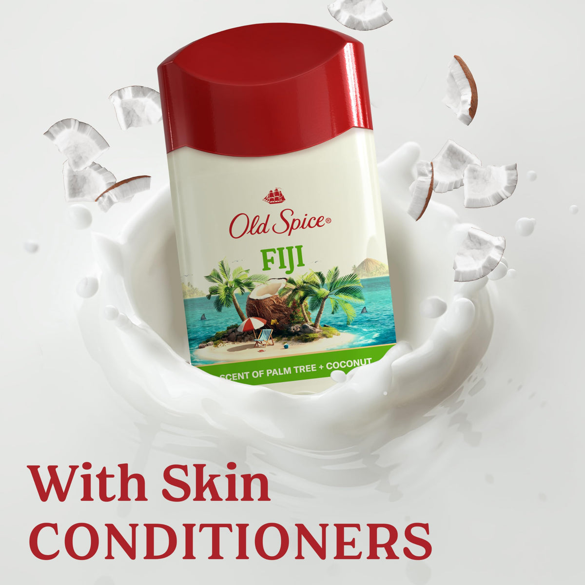 Old Spice Antiperspirant Deodorant for Men, Fiji Scent, 2.6 oz Pack of 3