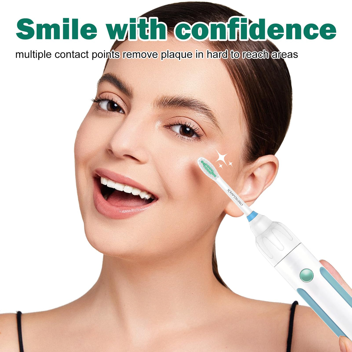 Replacement Toothbrush Heads for Philips Sonicare E-Series/Essence/Xtreme/Elite and Other Screw-on Models, 4 Pack, Dupont Bristles for Effective Cleaning