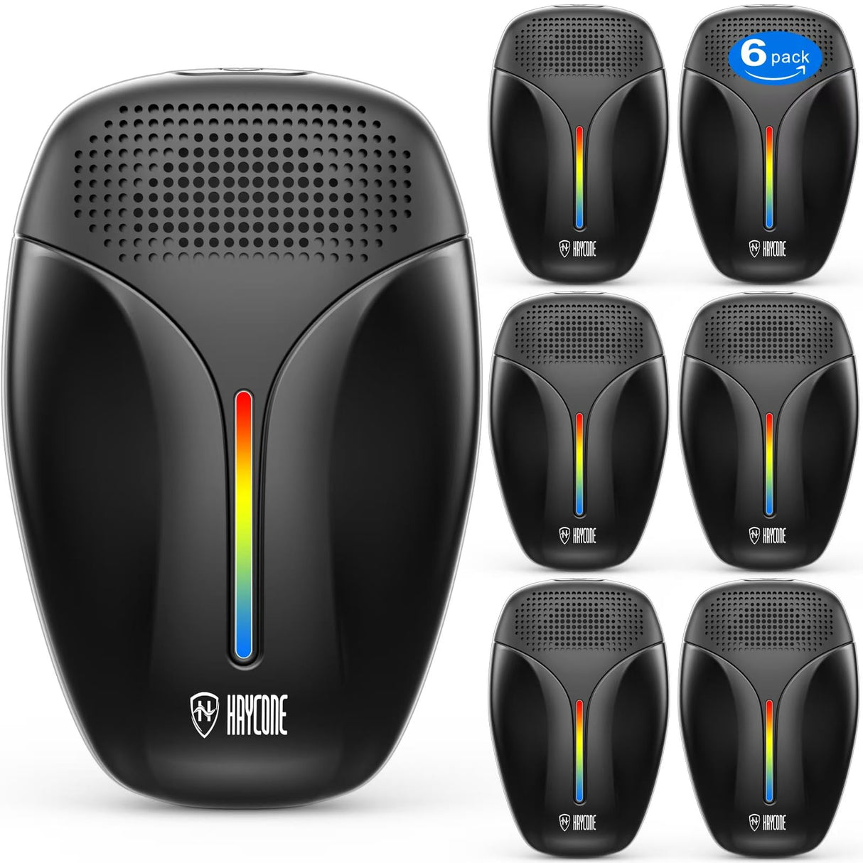 2025 Upgraded Ultrasonic Repeller & Insect Indoor Repeller,Ultrasonic and Repellent for Roach,Rodent,Mouse,Bugs,Mosquito,Mice,Spider,Ant,3 Mode Switching,6 Packs