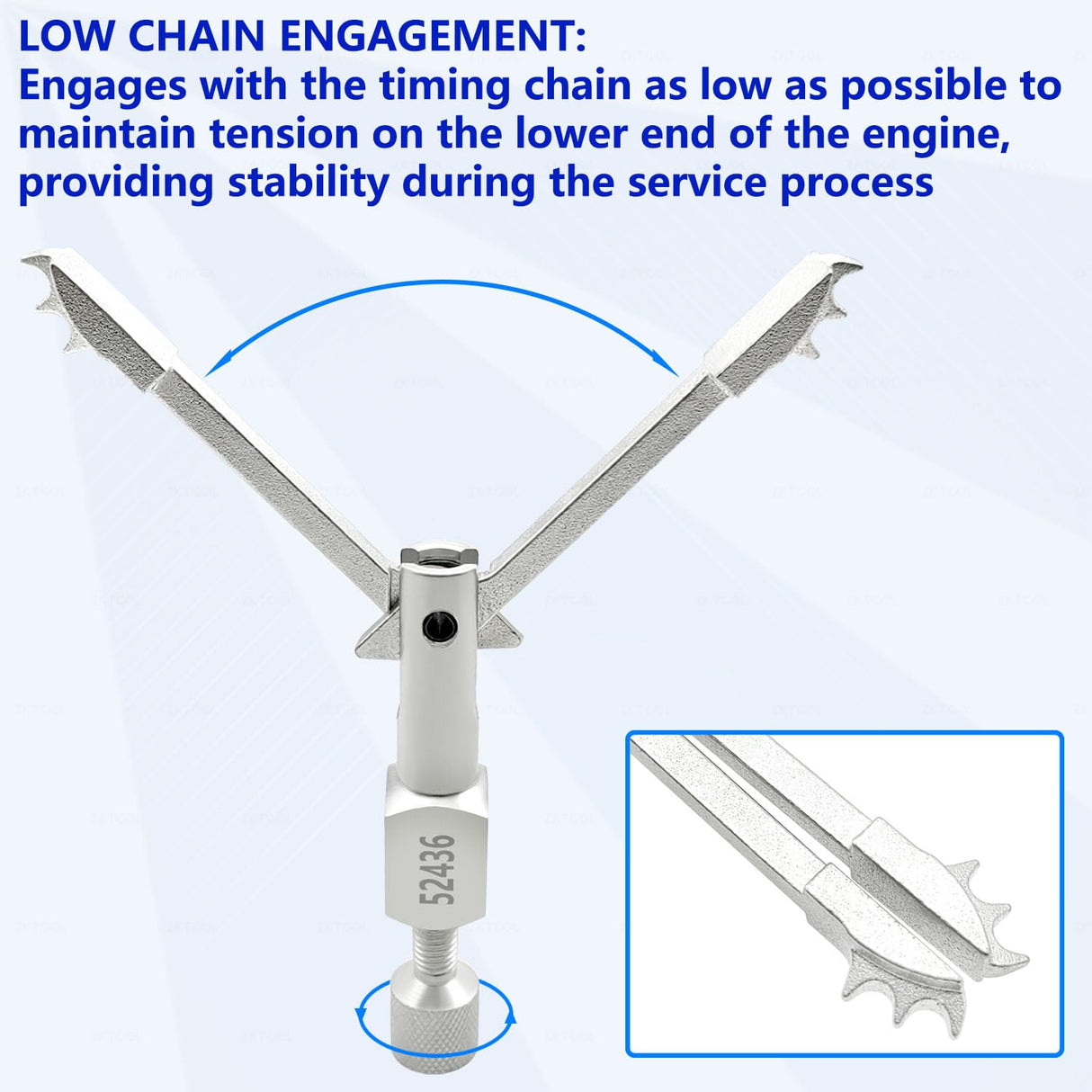 ZKTOOL EN-52436 Timing Chain Tensioner Retention Tool for Buick Angkewei 2.0 LSY, Cadillac XT4 (2019+) 2.0LT LSY, 2019+ (Silverado, Sierra 2.7LT L3B), Chevrolet Silverado 2.0LT (RPO LSY) Engine.