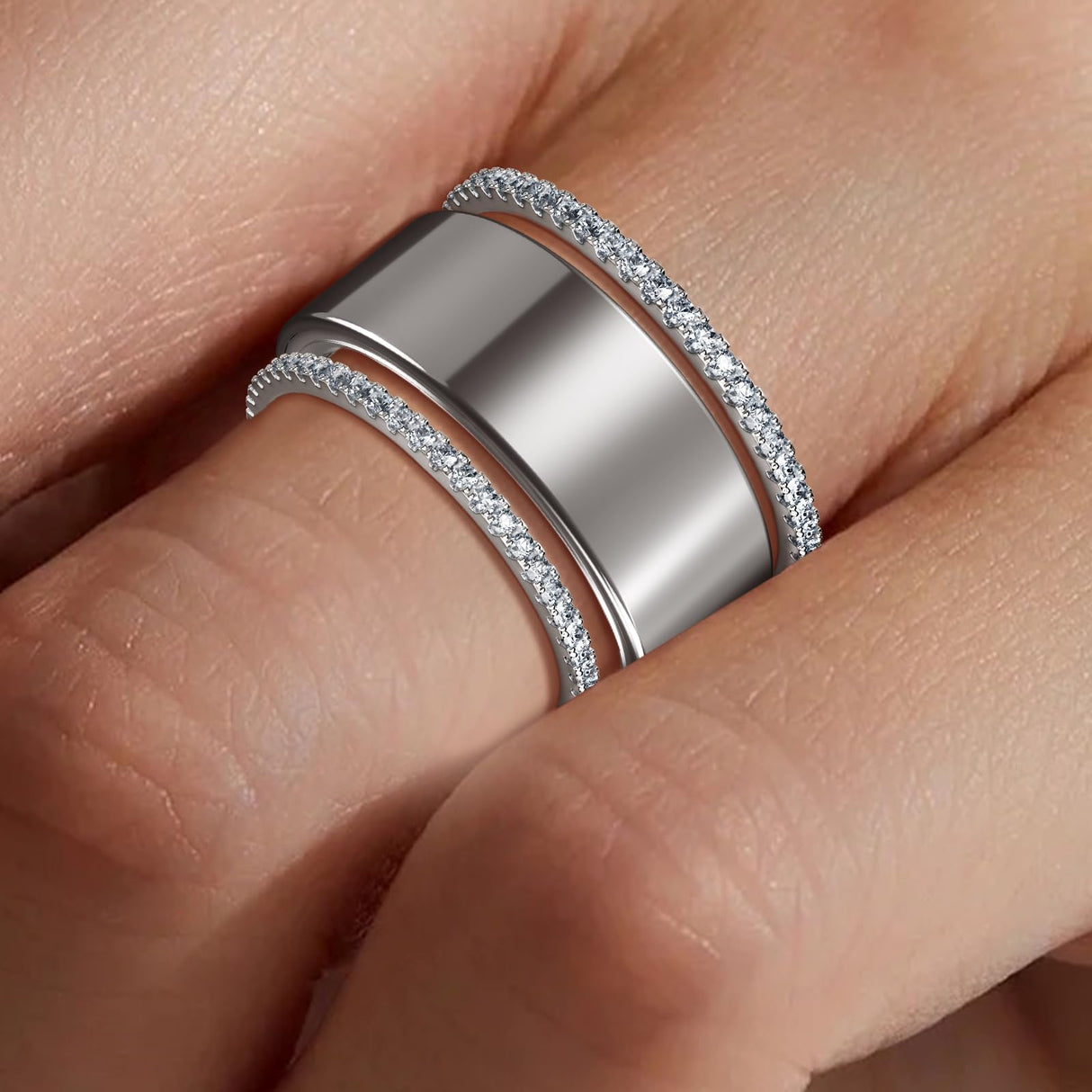 ZOOROO 2-Pack Stackable Bands for Oura Ring 5/Oura Ring 4/Oura Ring 3 Stack