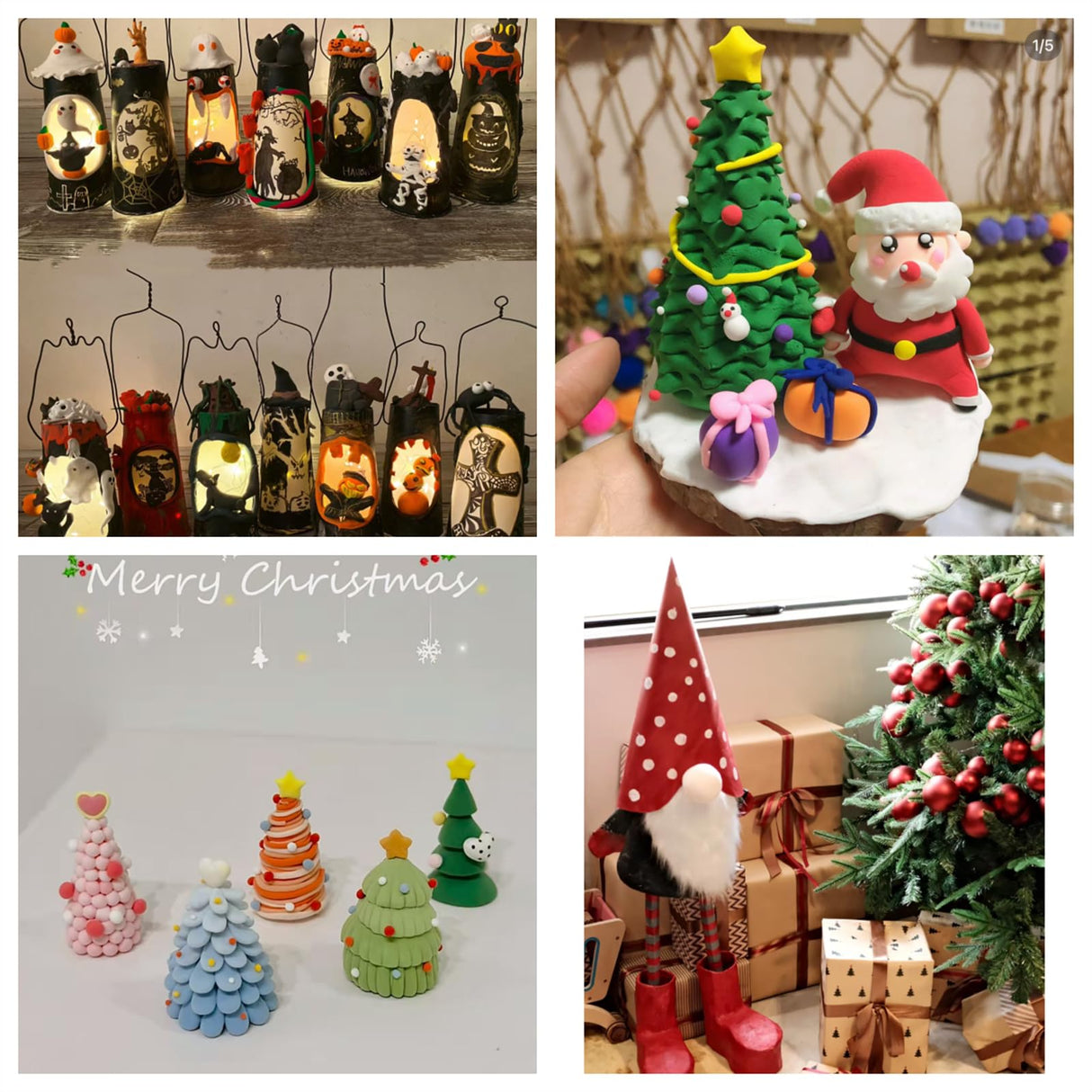 Crafjie 20PCS Paper Mache Cones Open Bottom Variety Pack Set of 4pcs 13.75x5, 6pcs 10x4, 10pcs 5.9x2.75 in, Paper Cone for DIY Art and Crafts Projects, Christmas Gnomes Christmas Tree, Halloween Decor