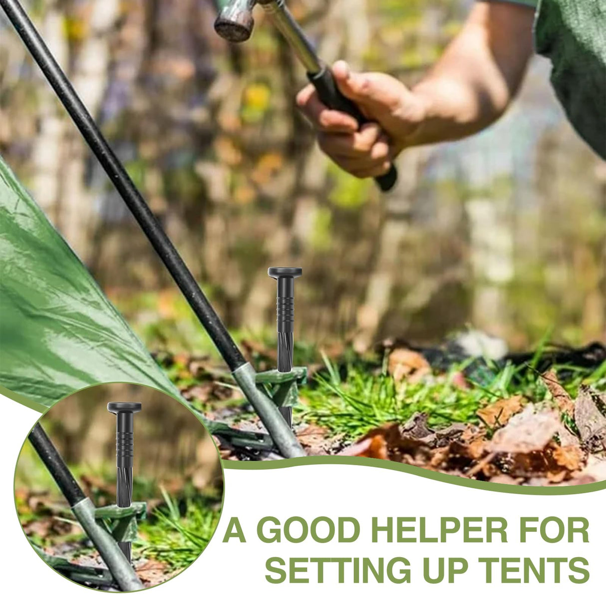 100Pack Plastic Landscape Edging Spikes, 8 Inch Spiral Landscape Anchoring Spikes,Landscape Spikes for Garden Lawn Yard, Paver Edging, Weed Barrier, Artificial Turf & More