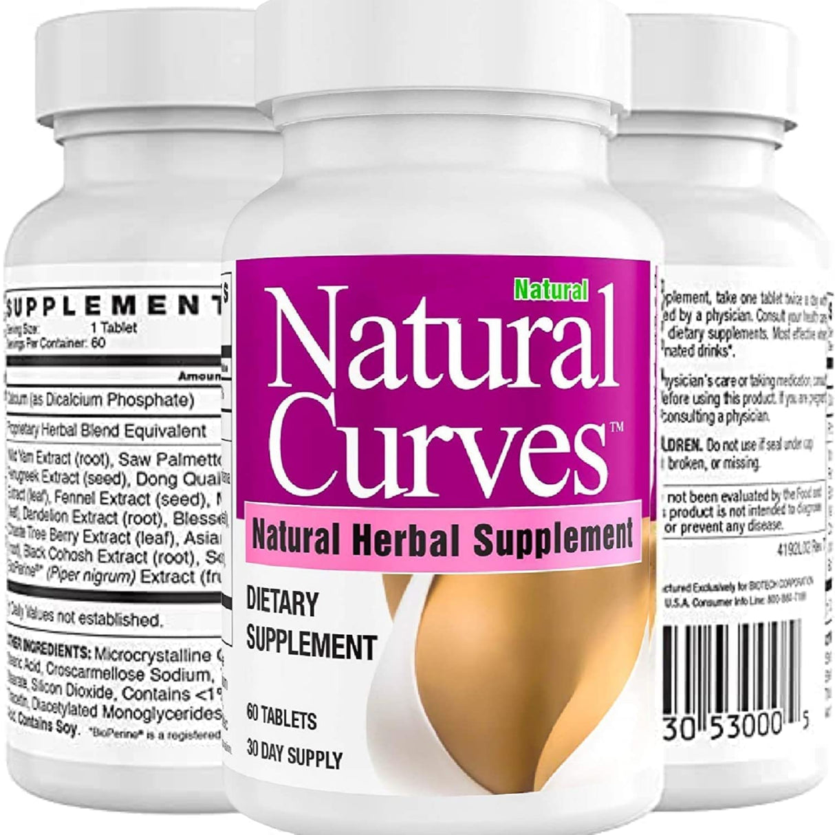 Natural Breast Enhancement Pills for Women & Men – Vegan Herbal Supplement for Fuller, Firmer, Perkier Breasts – Fast-Acting Bust Enhancer with Saw Palmetto – 60 Plant-Based Capsules