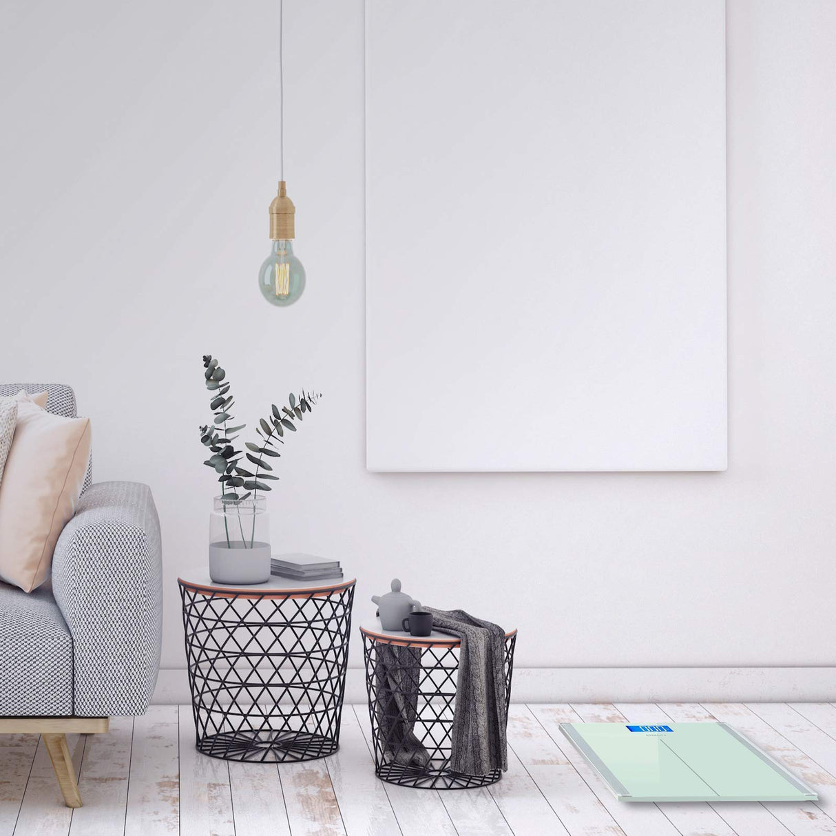 Etekcity Scale for Body Weight, Bathroom Digital Electric Scale for People, Measures Weight up to 400 lbs, White