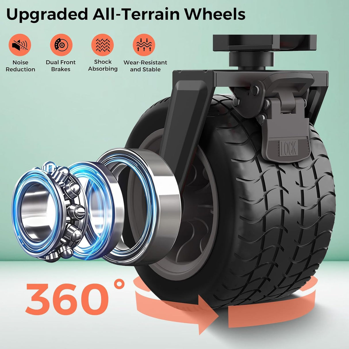 SUNNYFEEL 550L Double Decker Wagon with High Extender & Tailgate