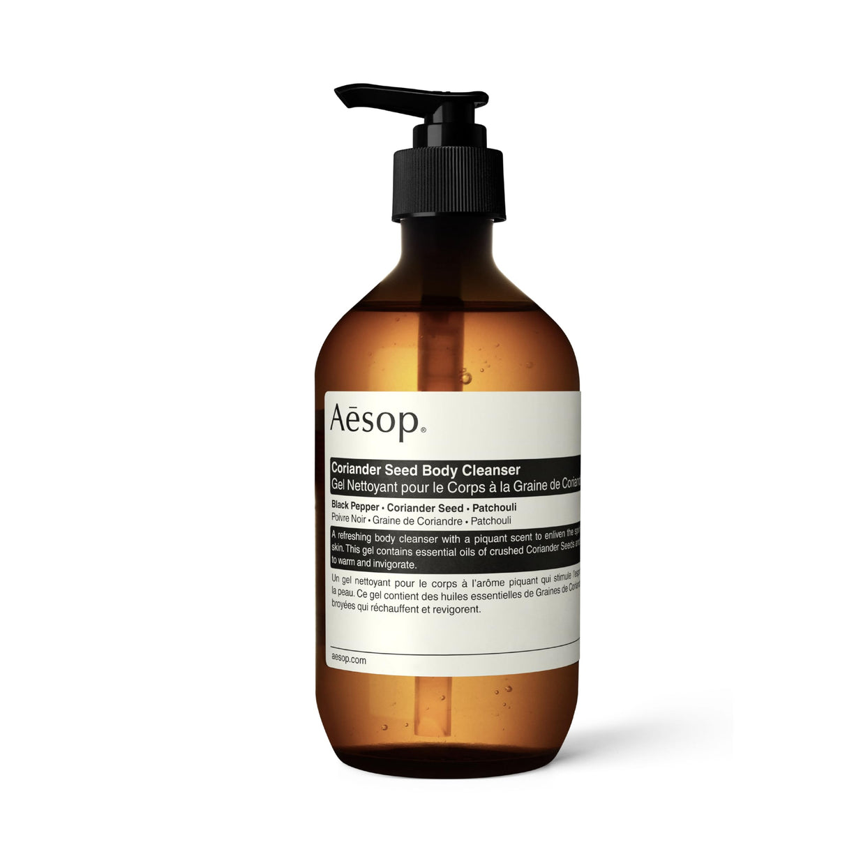Aesop Coriander Seed Body Cleanser | Refreshing & Invigorating | Spicy, Woody, Warm | 16.9 oz / 500mL