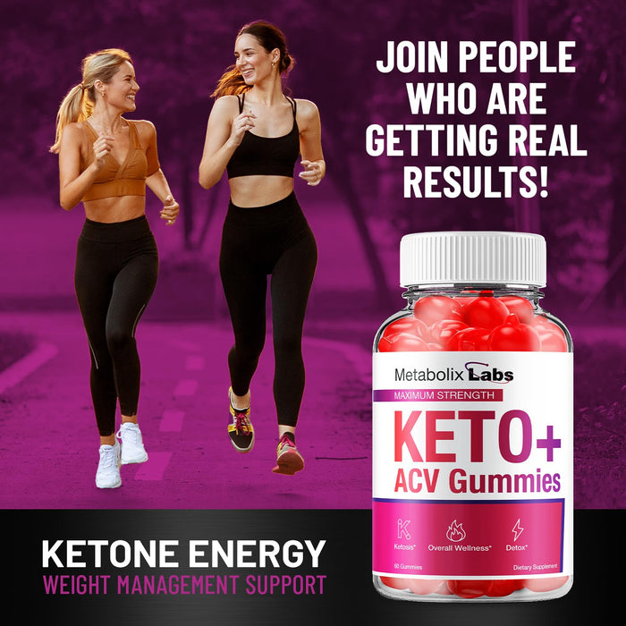 (3 Pack) Metabolix Labs Keto ACV Gummies - Advanced Formula Metabolix Keto Plus ACV Gummies Apple Cider Vinegar Metabolix ACV Dietary Supplement Men Women (180 Gummies)