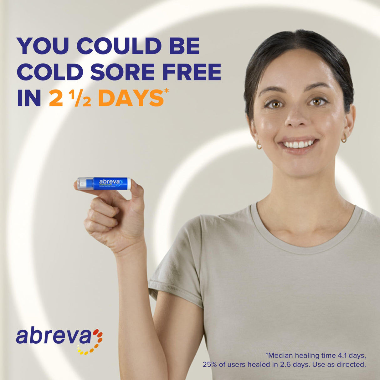 Abreva 10 Percent Docosanol Cold Sore Treatment, Treats Your Fever Blister in 2.5 Days - 0.07 oz Tube x 2