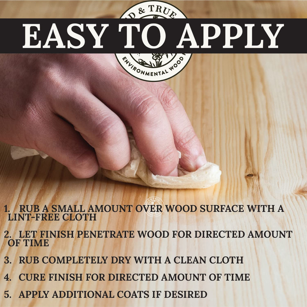 Tried & True Original Wood Finish, Pint - Linseed Oil & Beeswax Blend, Ideal for All Woodwork, Long-Lasting Durability, Food Safe Sealer, Non-Toxic Wood Finish