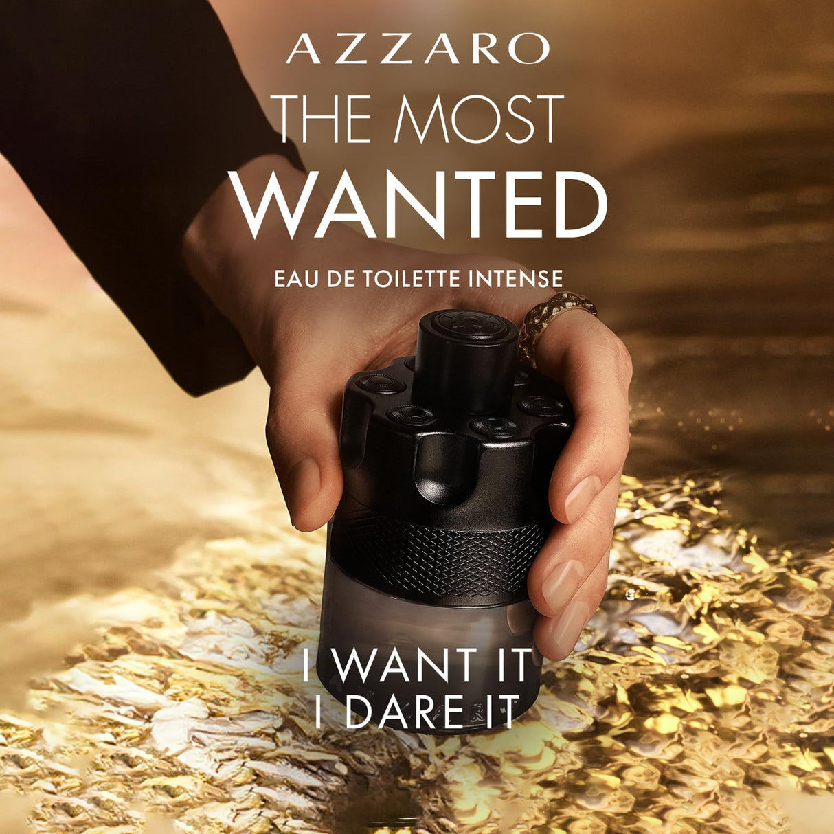 Azzaro The Most Wanted Eau de Toilette Intense – Aromatic & Woody Mens Cologne – Fresh & Sensual Fragrance – Lasting Wear – Scent Notes of Bergamot, Lavender, Moss - Luxury Perfumes for Men, 3.3 Fl Oz