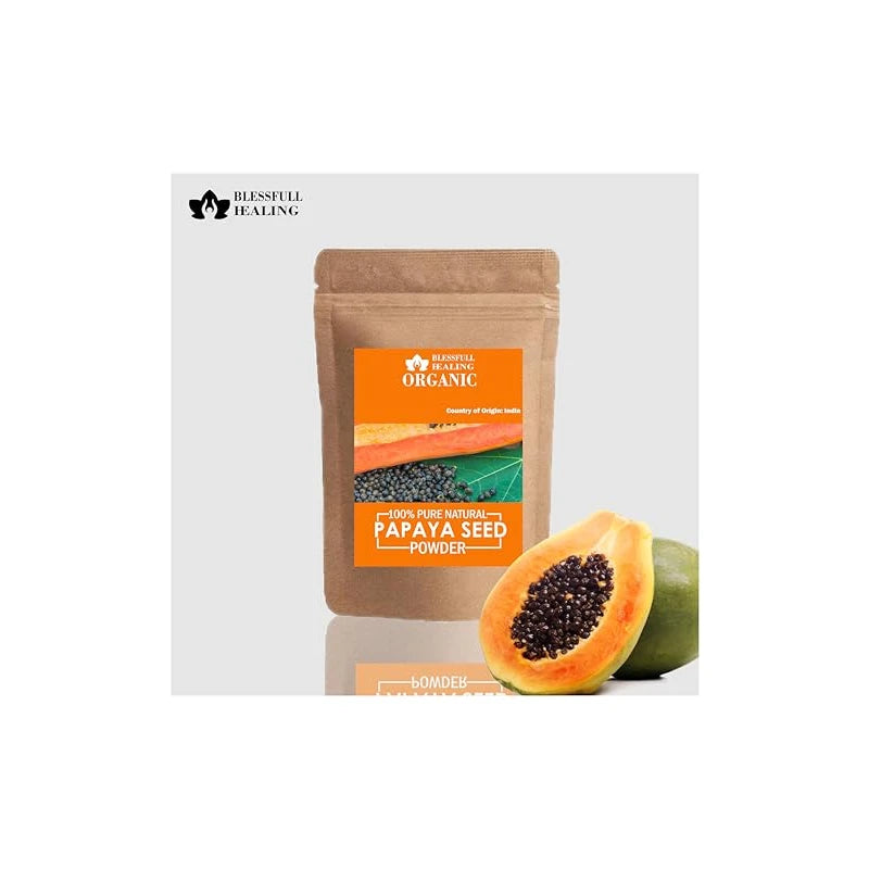 Blessfull Healing Organic 100% Pure Natural Papaya Seed Powder | 100 Gram / 3.52 oz
