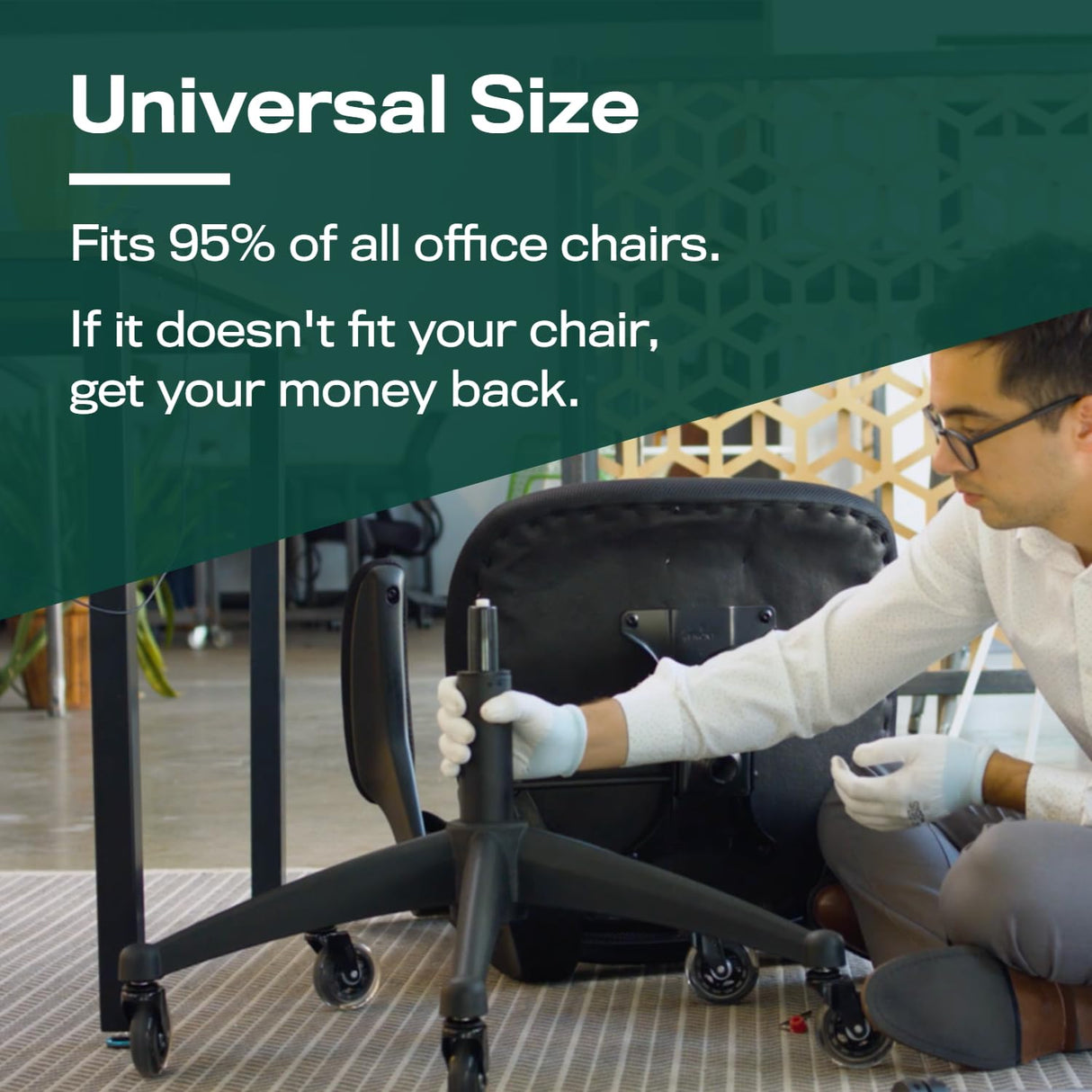 Office Chair Cylinder Replacement (As Seen On PBS) - Heavy Duty Pneumatic Gas Lift Piston for Desk Chairs and Gaming Chairs - Universal Fit