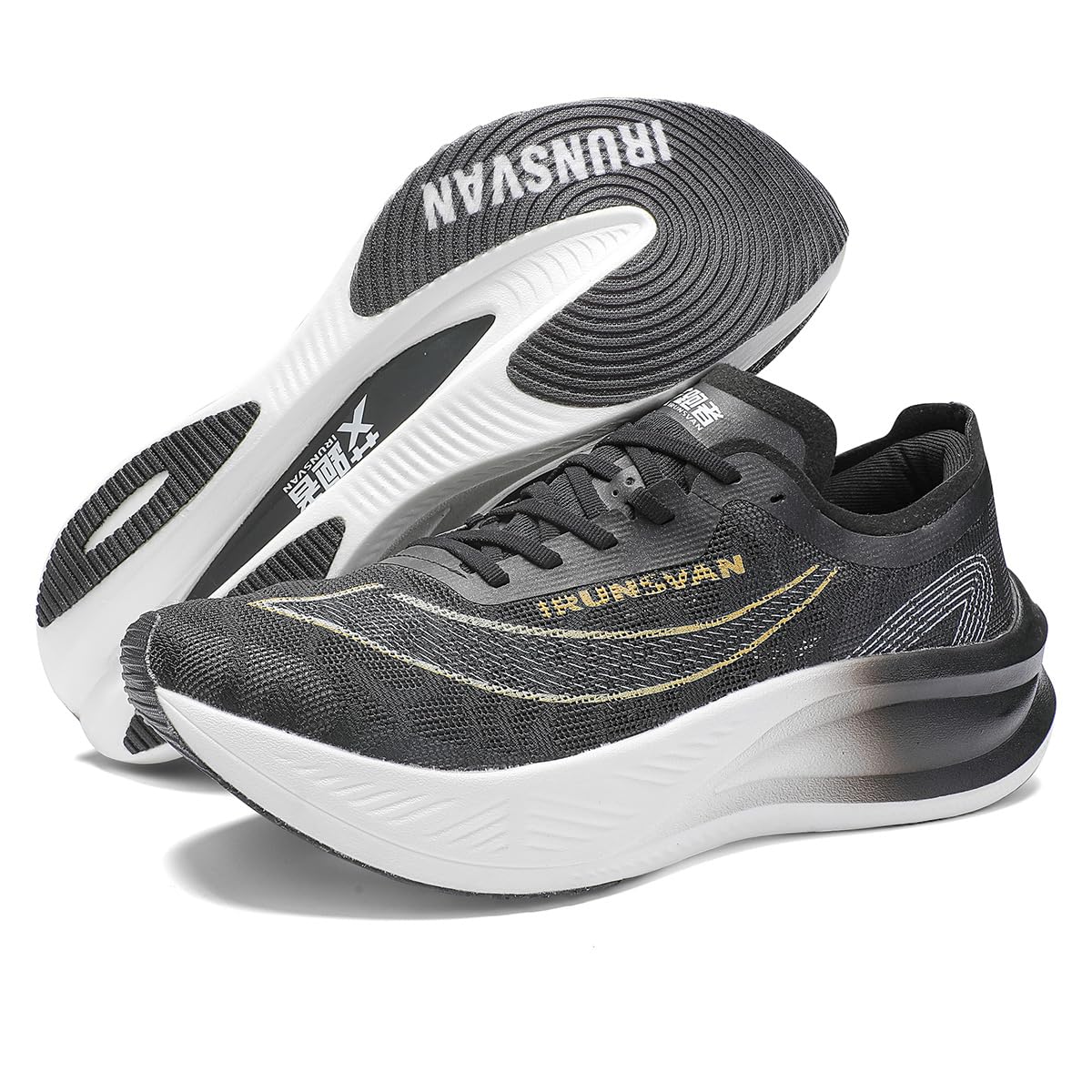 IRUNSVAN Carbon Plate Marathon Running Racing Shoes Men Professional Stable Supp ort Shock-Relief Ultra-Light Rebound Sneakers