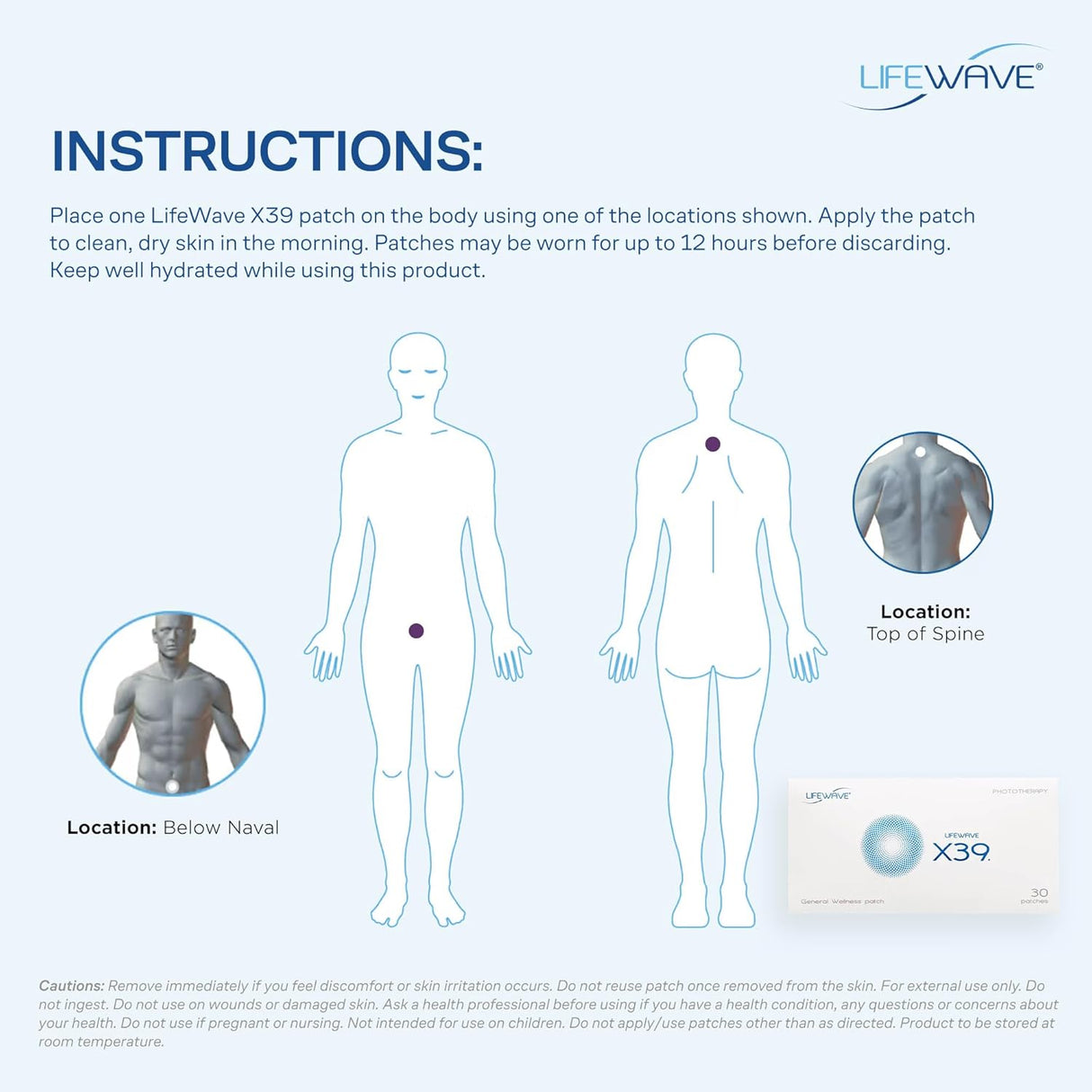 LIFEWAVE X39 Patches - Week Supply, 7 Patches - General Wellness, Phototherapy.