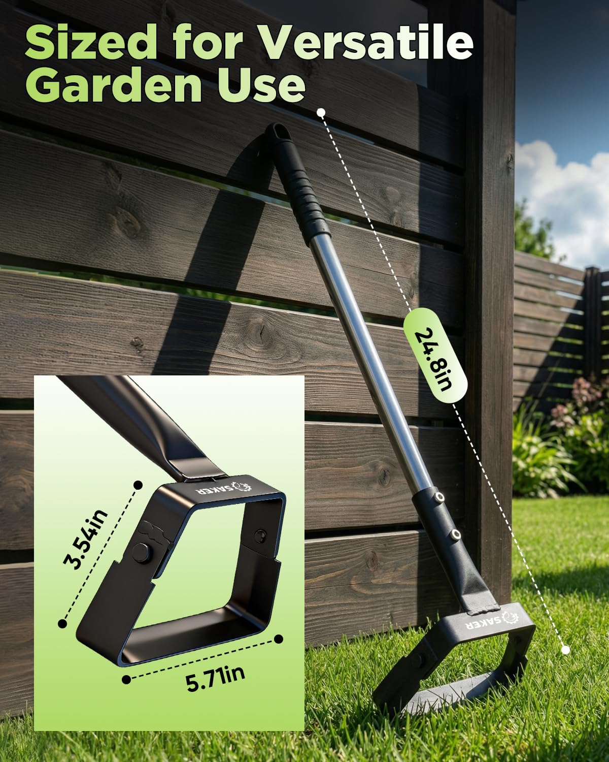 Saker Mini Hand Stirrup Hoe for Precision Weeding