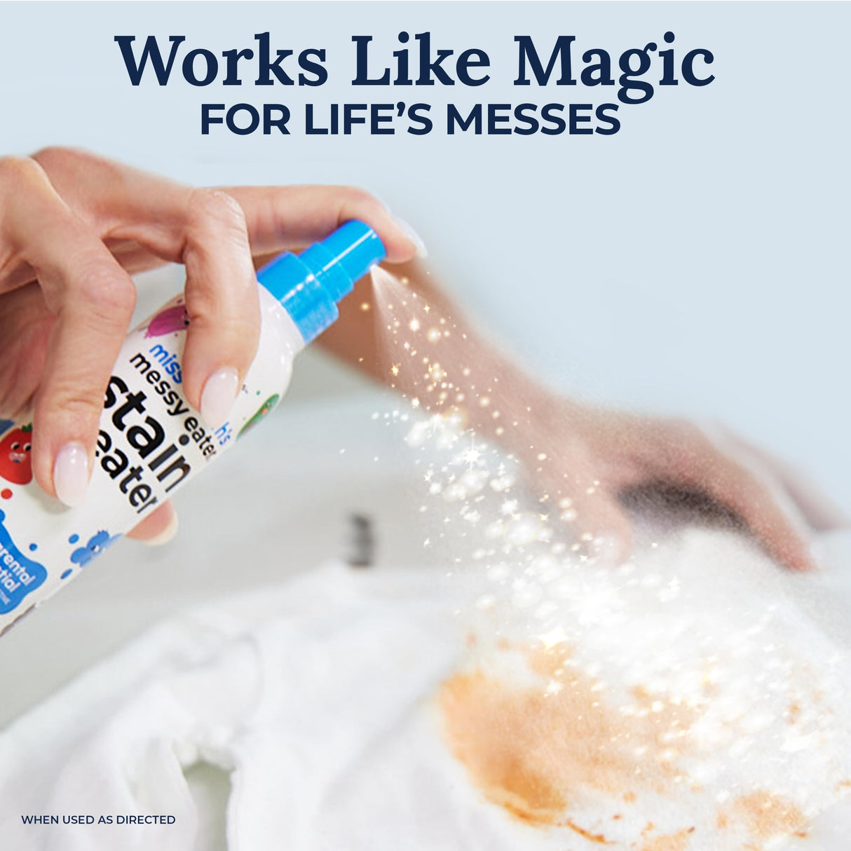 Miss Mouth's Messy Eater Stain Treater Spray - 4oz 3 Pack Stain Remover - Newborn & Baby Essentials - No Dry Cleaning Food, Grease, Coffee Off Laundry, Underwear, Fabric