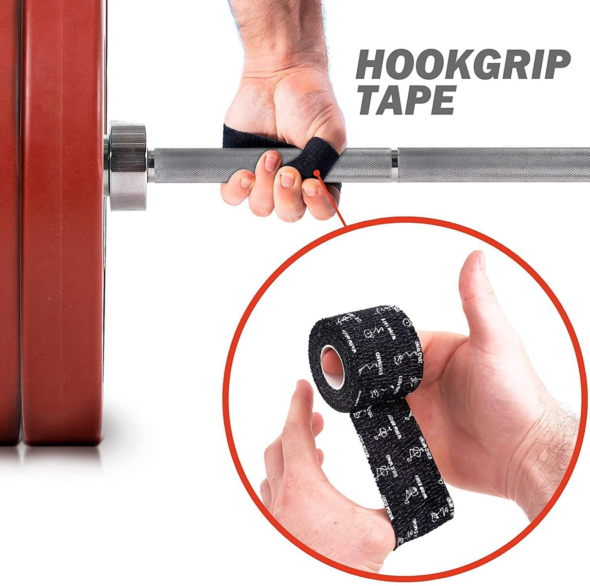 WARM BODY COLD MIND Lifting Thumb Tape for Olympic Weightlifting - Hook Grip Tape for Powerlifting, Cross Training, Gym Tape, Workout, Weight Lifting Tape, Athletic Finger Wrap (Mix V1 3 Rolls)