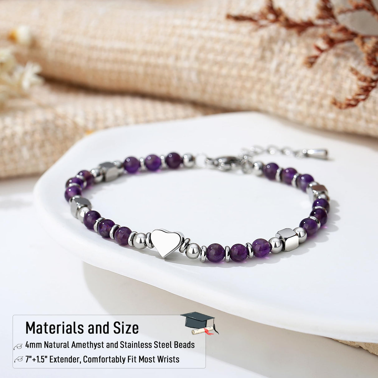 High School Graduation Gift for Her, Graduation Decorations Bracelet