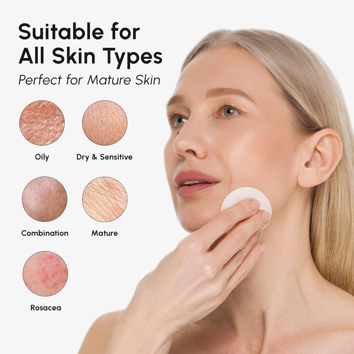 MAREE Glycolic Acid Toner Pads - Face Pads for Exfoliating Peel Zero Pore