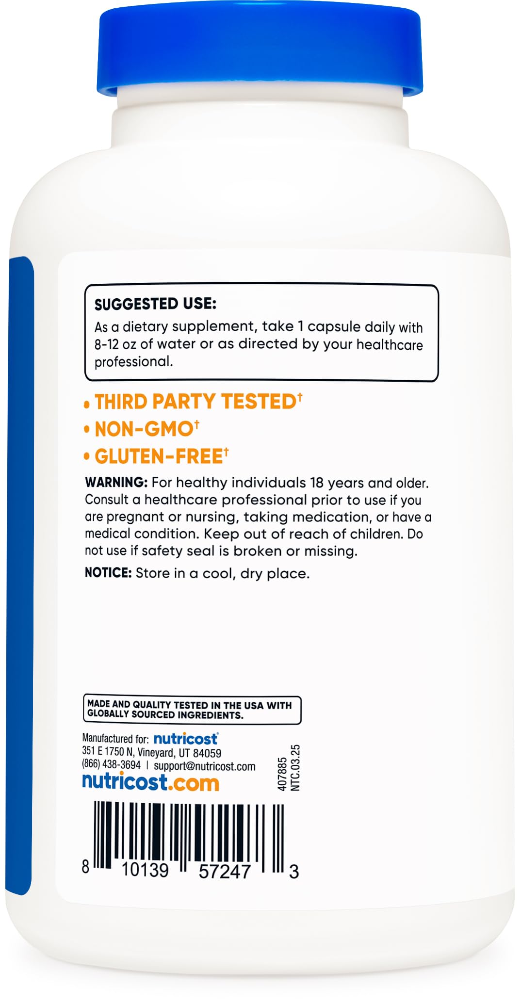 Nutricost Siberian Eleuthero 500mg, 240 Capsules - Eleutherococcus Senticosus - Gluten Free & Non-GMO