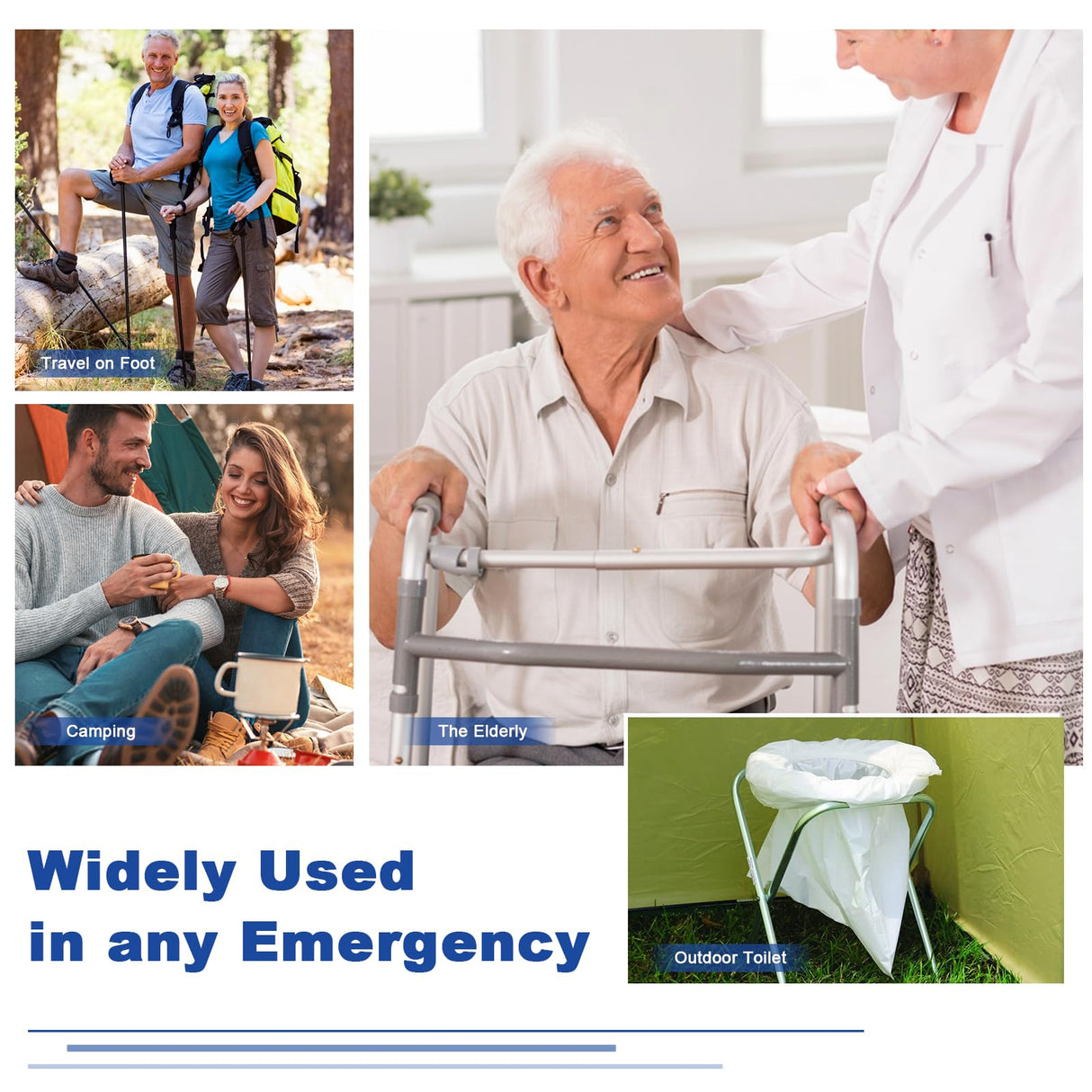 150 Pcs Commode Absorbent Pads for Bedside Toilet Chair Bucket, Commode Liners Pads, Disposable Bedside Commode Pads with Absorbent Gel, Portable Toilet Pads for Medical Care