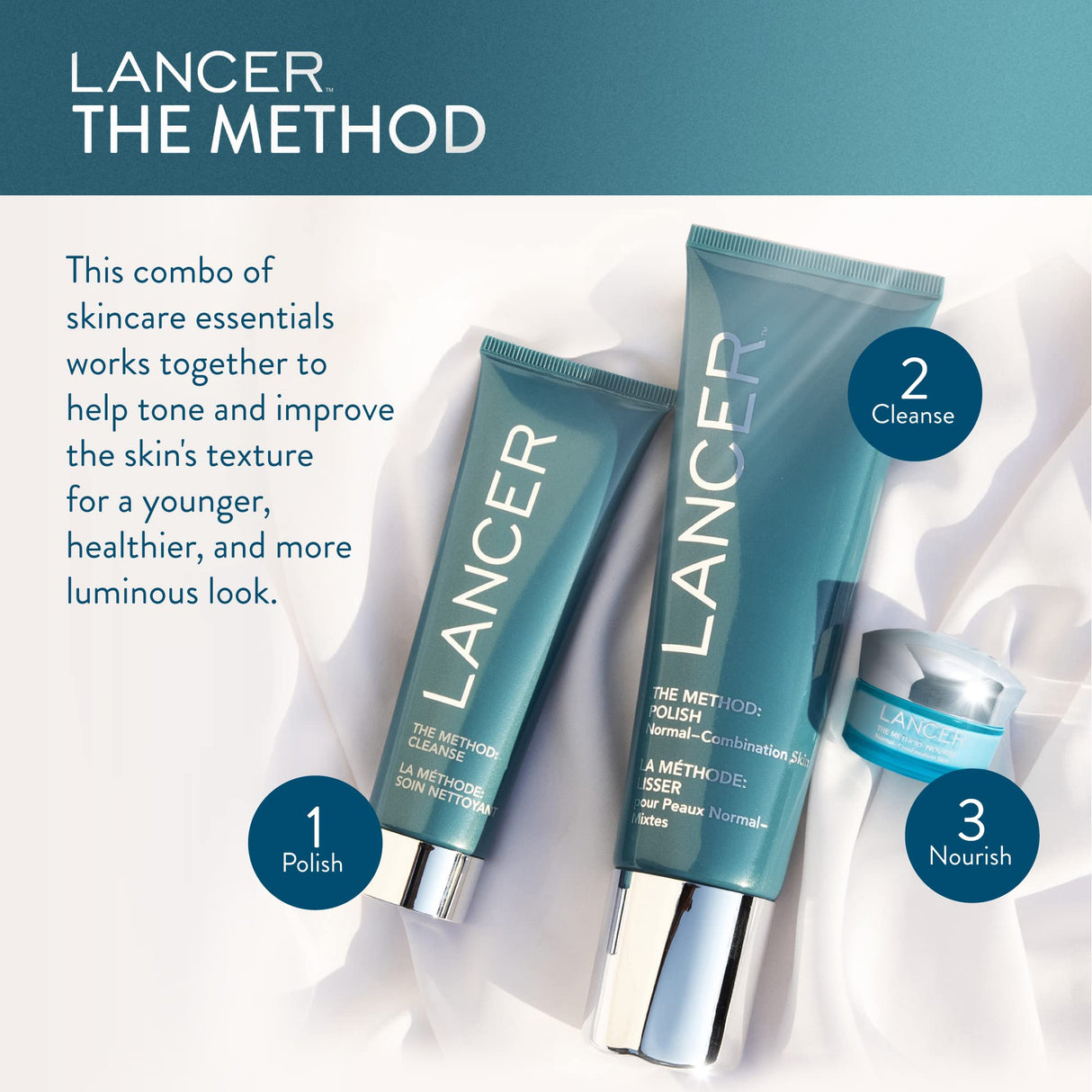 Lancer Skincare The Method: Polish Facial Exfoliator, Daily Exfoliating Face Wash with Natural Minerals, Oily Congested Skin, 4.2 Fluid Ounces