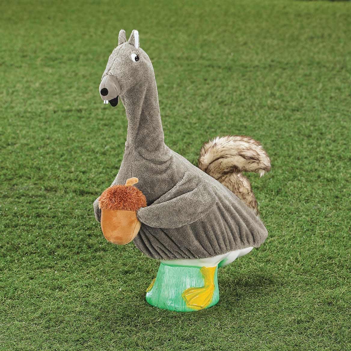Gaggleville Squirrel Goose Outfit, Fits Large 23" H Statue, by Fox Valley Traders