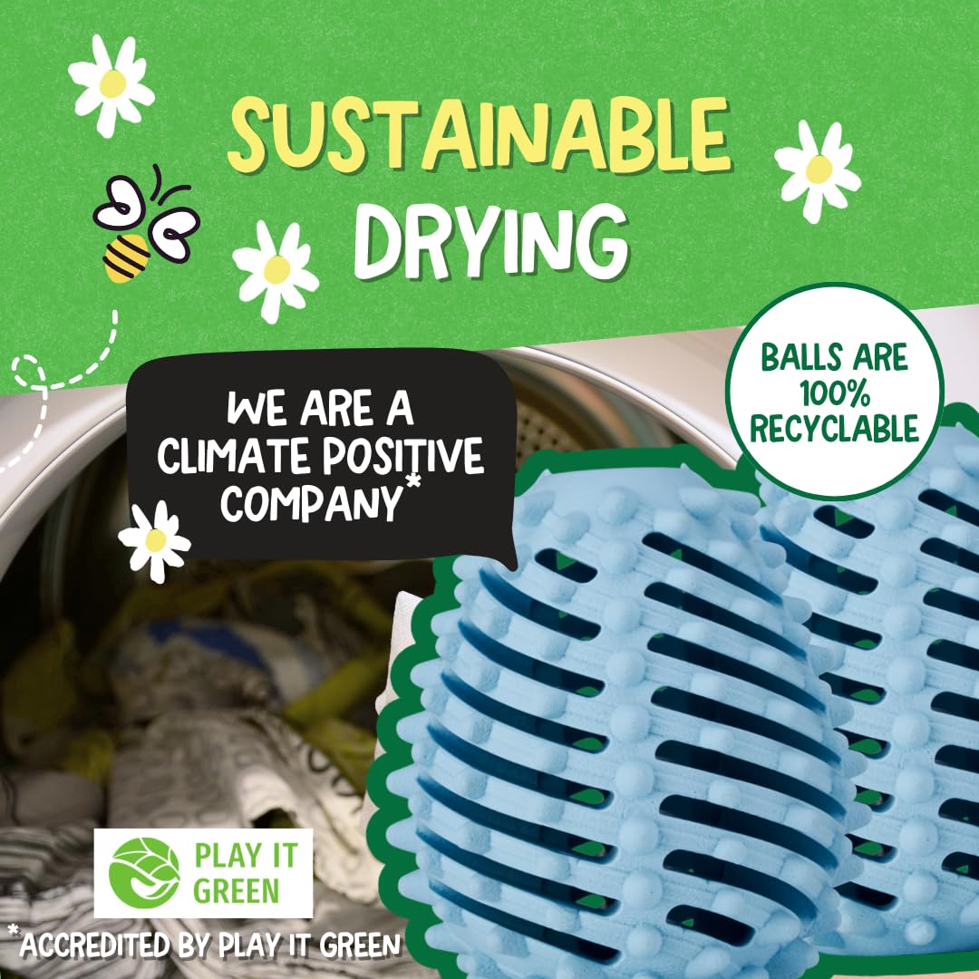 Ecoegg EEDE40FL Fresh Linen Scent Dryer Ball Solid 2 pk, 40, 2 Piece