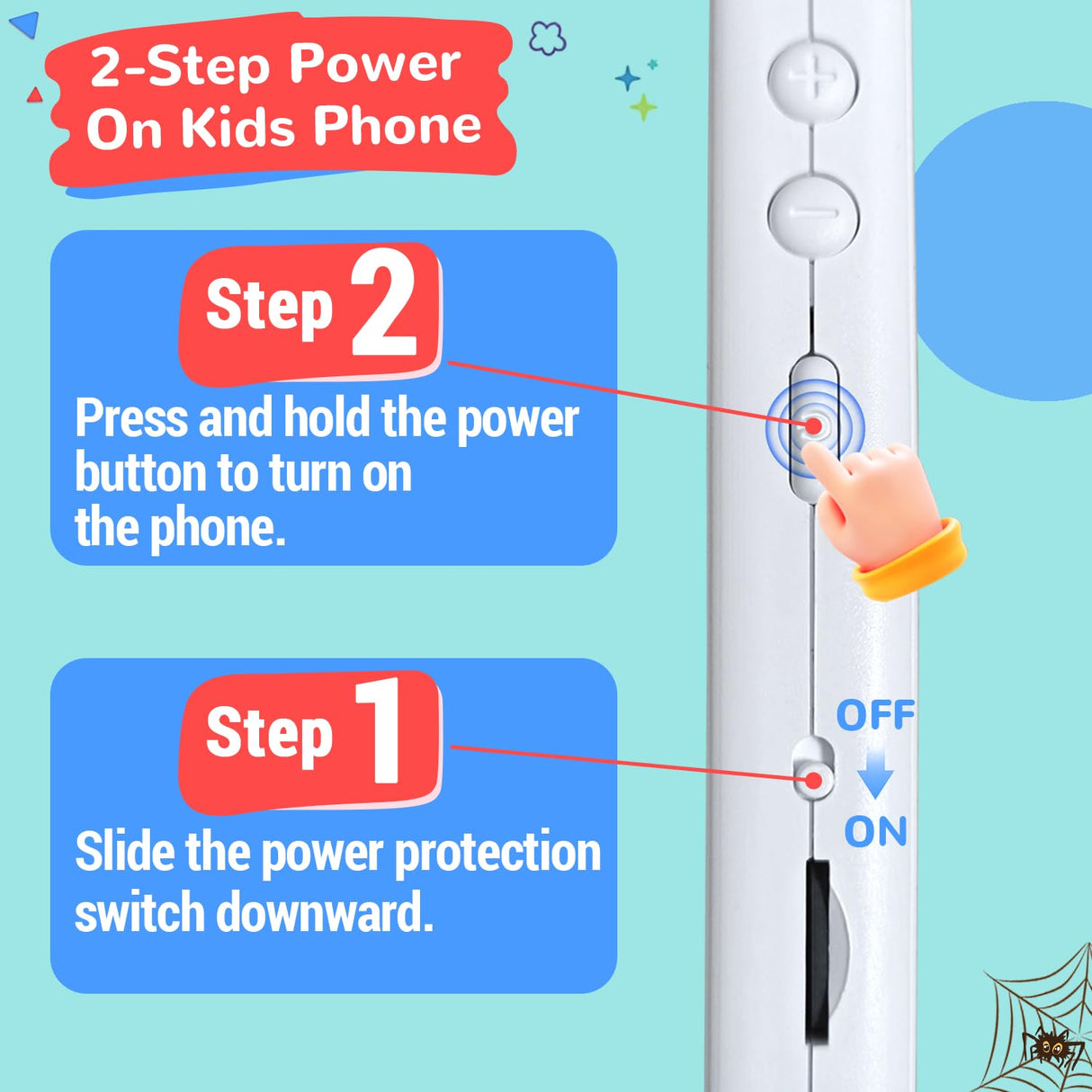 Gocina Kids Smart Phone, Toddler Christmas Birthday Gift for Age 3-10, Touchscreen Kids Cell Phone Toy with Cameras, Learning, Music, Games and 32 GB Card