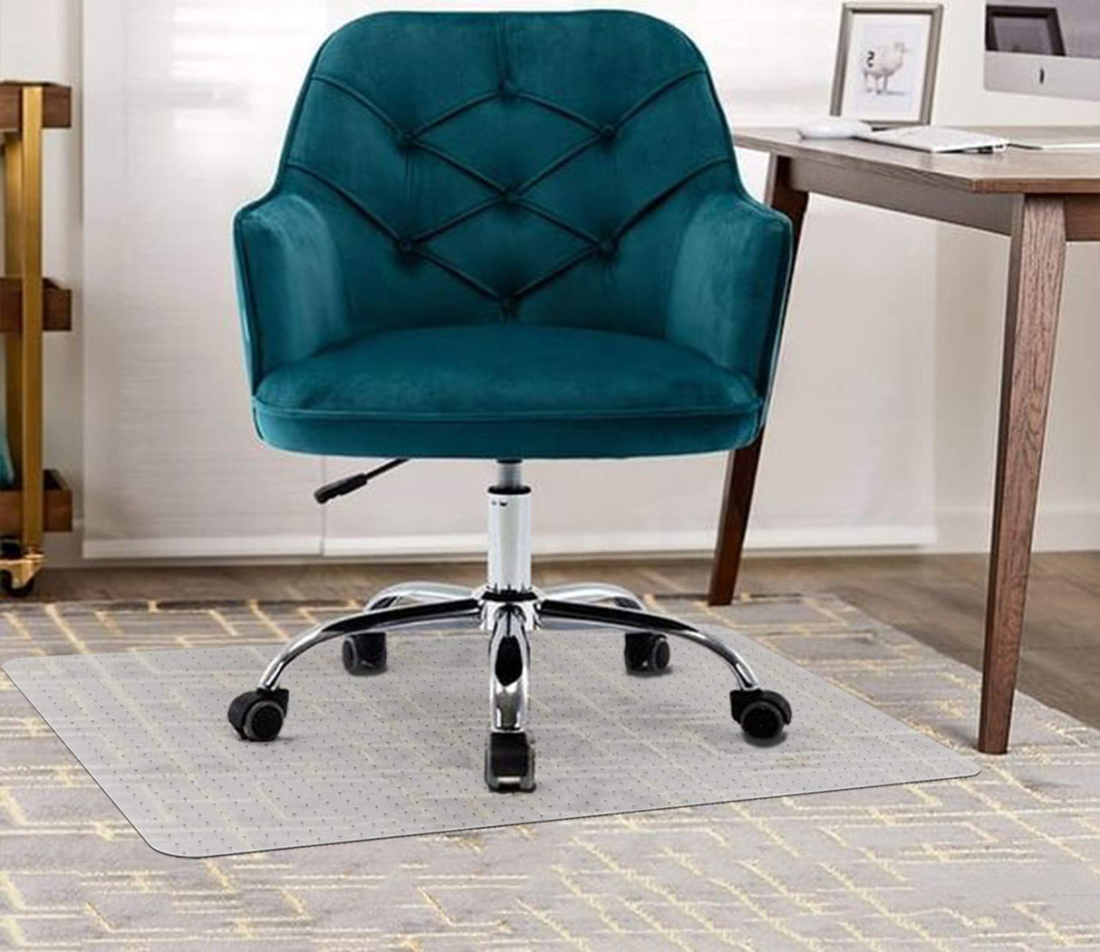 100pointONE Chair Mat for Carpeted Floors - 30" x 48" Office Chair Mat for Low Pile Carpet, Easy Glide Desk Chair Floor Mat for Carpets